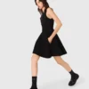 Skaterkleid mit Schmucksteinen