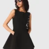 Skaterkleid mit verzierten Schleifen Skaterkleid mit verzierten Schleifen