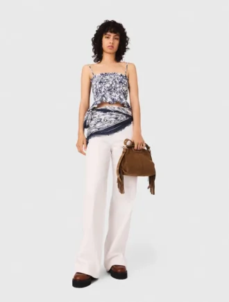Smock-Oberteil mit Fruchtprint