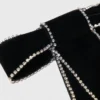 Strass-Haarspange mit Samtschleife