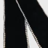 Strass-Haarspange mit Samtschleife