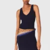 Strick-Maxikleid mit abnehmbarem Pullover