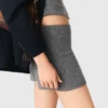 Strick-Shorts mit Strasssteinen