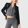 Strick-Shorts mit Strasssteinen