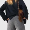 Strick-Shorts mit Strasssteinen