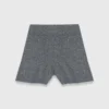 Strick-Shorts mit Strasssteinen