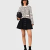 Strickjacke aus Wolle mit Pailletten