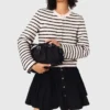 Strickjacke aus Wolle mit Pailletten