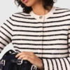 Strickjacke aus Wolle mit Pailletten