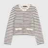 Strickjacke aus Wolle mit Pailletten