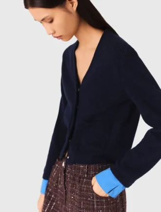 Strickjacke mit abnehmbaren Details