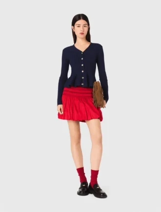Strickjacke mit Schößchen