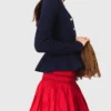 Strickjacke mit Schößchen Strickjacke mit Schößchen