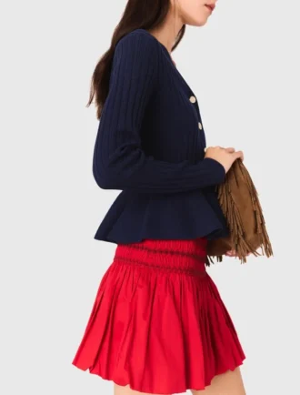 Strickjacke mit Schößchen