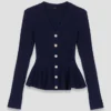 Strickjacke mit Schößchen Strickjacke mit Schößchen