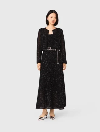 Strickjacke mit Strasssteinen