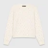Strickjacke mit Strassverzierung vorne