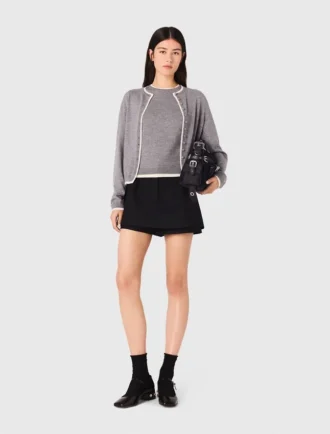 Strickjacke mit Verzierungen