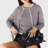 Strickjacke mit Verzierungen