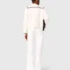 Strickjacke mit Zopfmuster und U-Boot-Ausschnitt