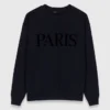 Sweatshirt mit geprägtem Paris-Logo