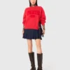 Sweatshirt mit „Paris New York“-Schriftzug