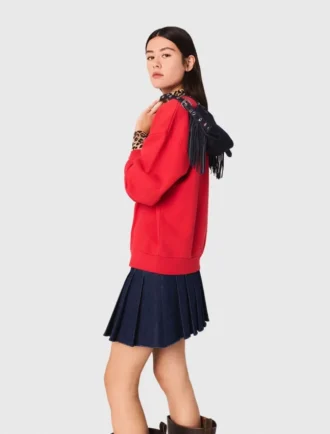 Sweatshirt mit „Paris New York“-Schriftzug