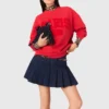 Sweatshirt mit „Paris New York“-Schriftzug