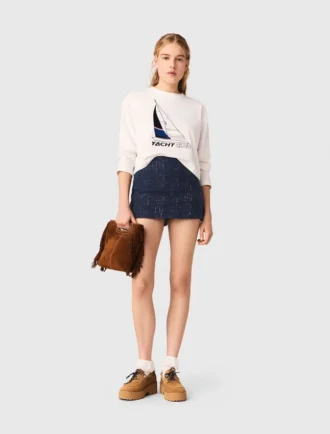 T-Shirt mit Bootsmotiv