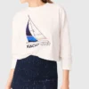 T-Shirt mit Bootsmotiv