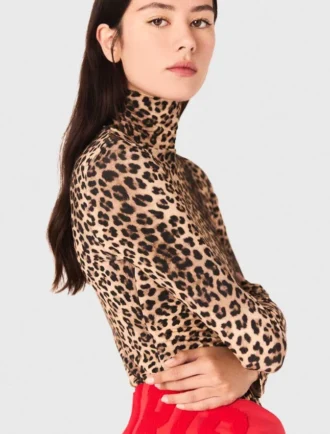 T-Shirt mit Leopardenmuster T-Shirt mit Leopardenmuster