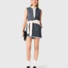 Tailliertes Kleid mit Lagen-Effekt