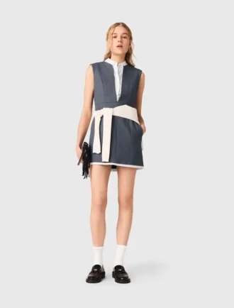Tailliertes Kleid mit Lagen-Effekt