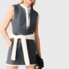 Tailliertes Kleid mit Lagen-Effekt