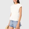Tailliertes T-Shirt mit Falten Tailliertes T-Shirt mit Falten