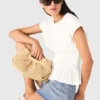 Tailliertes T-Shirt mit Falten Tailliertes T-Shirt mit Falten