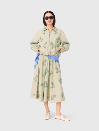 Technische Jacke mit Perlenstickerei