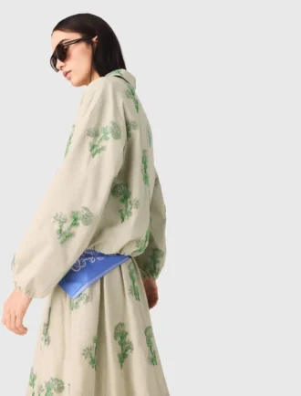Technische Jacke mit Perlenstickerei