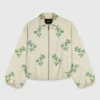 Technische Jacke mit Perlenstickerei