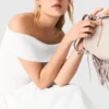Top mit Bardot-Ausschnitt aus Rippstrick Top mit Bardot-Ausschnitt aus Rippstrick