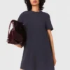 Trapezkleid aus schwerem Crêpe Trapezkleid aus schwerem Crêpe