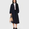 Trenchcoat mit abnehmbarer Kapuze mit Strasssteinen Trenchcoat mit abnehmbarer Kapuze mit Strasssteinen