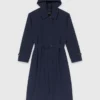 Trenchcoat mit abnehmbarer Kapuze mit Strasssteinen Trenchcoat mit abnehmbarer Kapuze mit Strasssteinen