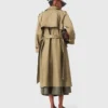 Trenchcoat mit Nieten