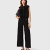 Tweed-Oberteil mit abnehmbarem Kragen Tweed-Oberteil mit abnehmbarem Kragen