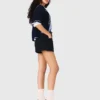 Tweed-Shorts mit Denim-Details Tweed-Shorts mit Denim-Details