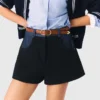 Tweed-Shorts mit Denim-Details Tweed-Shorts mit Denim-Details