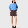 Tweed-Shorts mit elastischem Bund