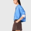 Tweed-Shorts mit elastischem Bund