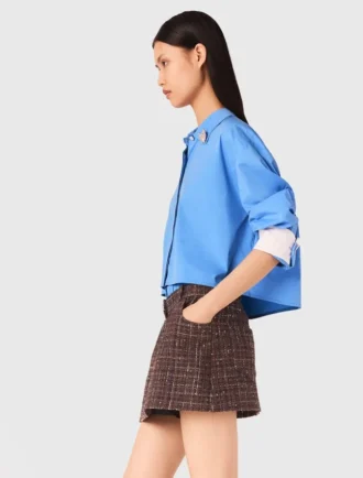Tweed-Shorts mit elastischem Bund Tweed-Shorts mit elastischem Bund